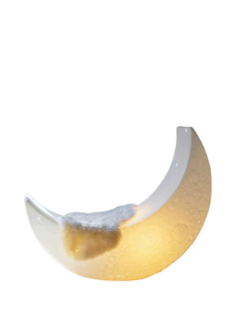 

Outdoor moon light waterproof lawn light pool lounge chair atmosphere design creative courtyard garden crescent