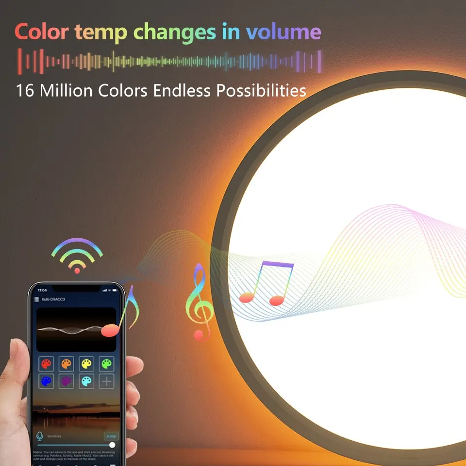 BENEWTON TUYA plafoniera Room Decor Led Light RGB APP controllo vocale Alexa Google Smart Lamp per la casa