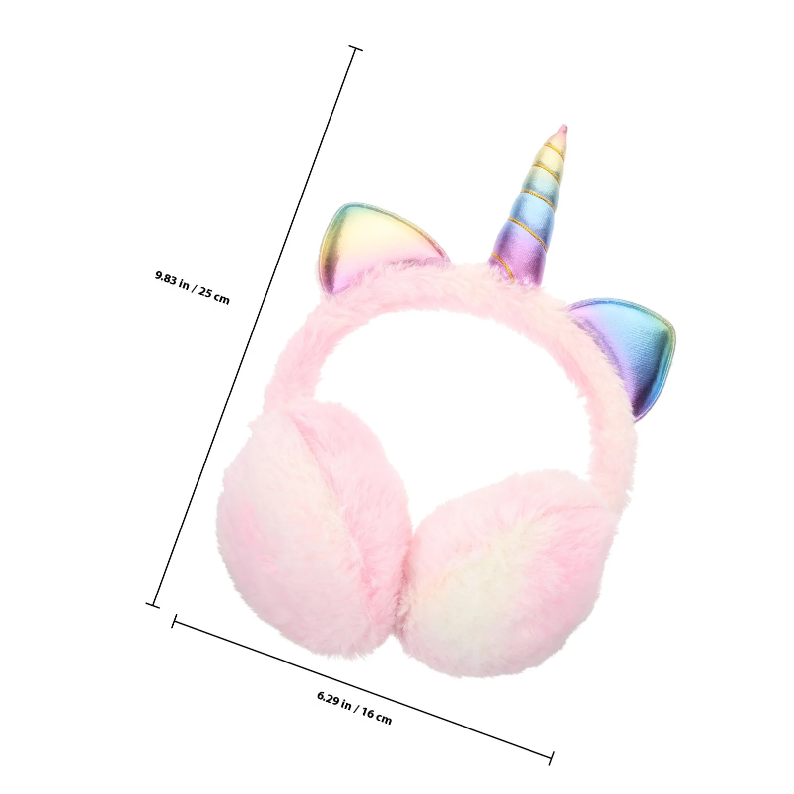 عصابة رأس لطيفة لعصابة الرأس الشتوية على شكل وحيد القرن، غطاء أذن ناعم ومريح مناسب للأنشطة الخارجية، غطاء أذن شتوي لطيف #4