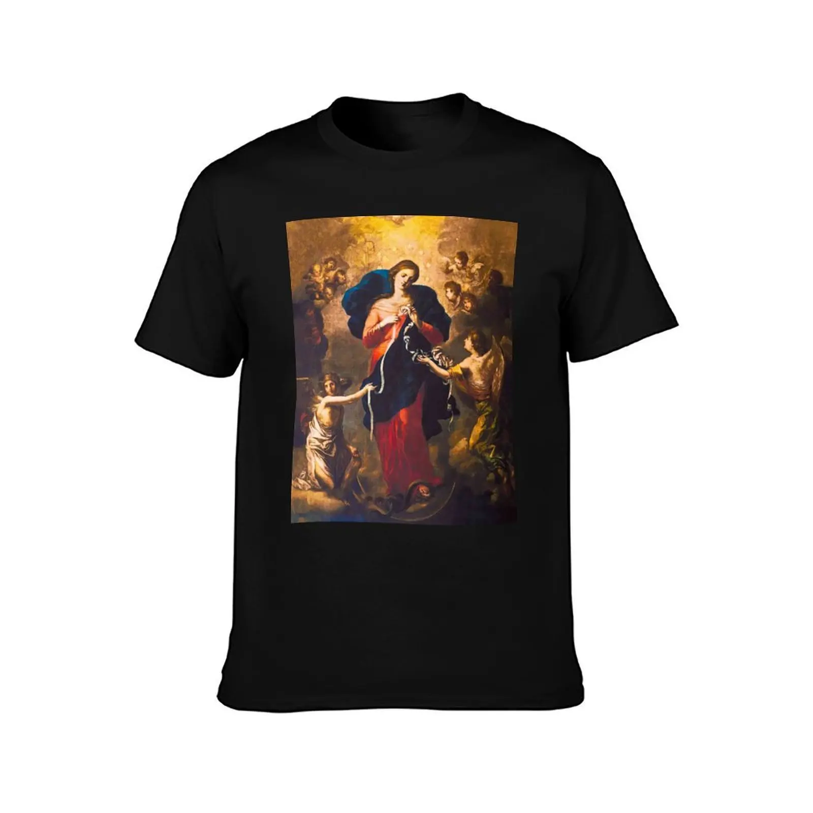 Virgin Mary Untier of Knots T-Shirt Trendy Pattern for Men T-Shirt