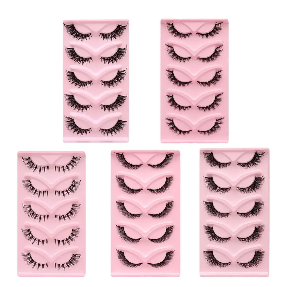 Fox-style False Eyelashes Natural Curling Up Dense Fluffy Soft European & American Style Eyelash Cat Eye Eyelashes Makeup Tool