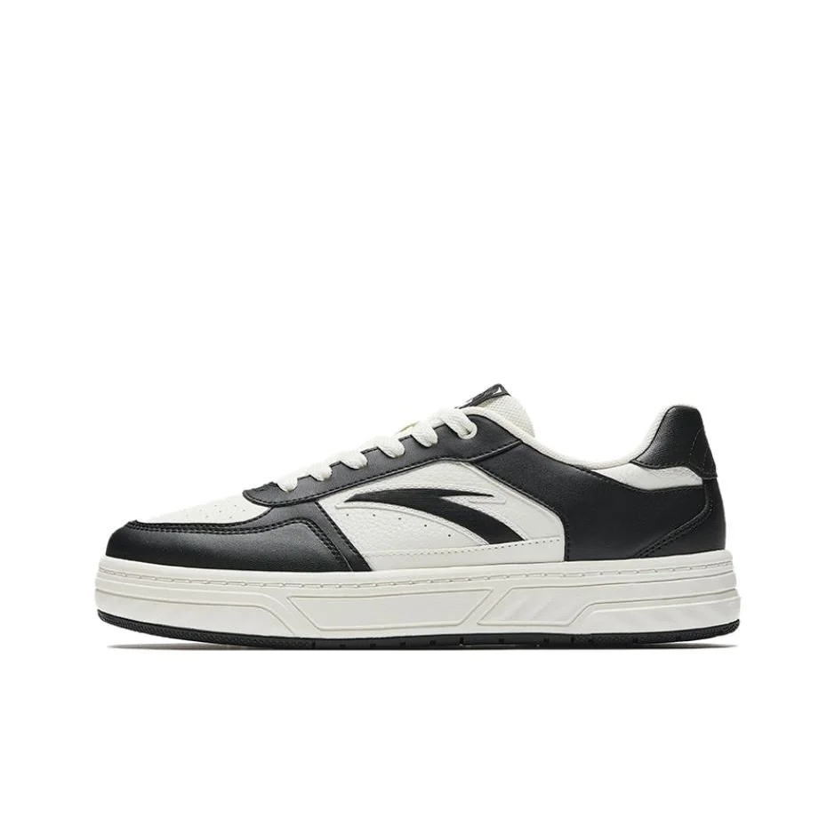 Anta Hundred Rivers Slip Resistant Abrasion Resistant Cushioning Low top Skateboard Shoes Men's Beige Black 112538010-6