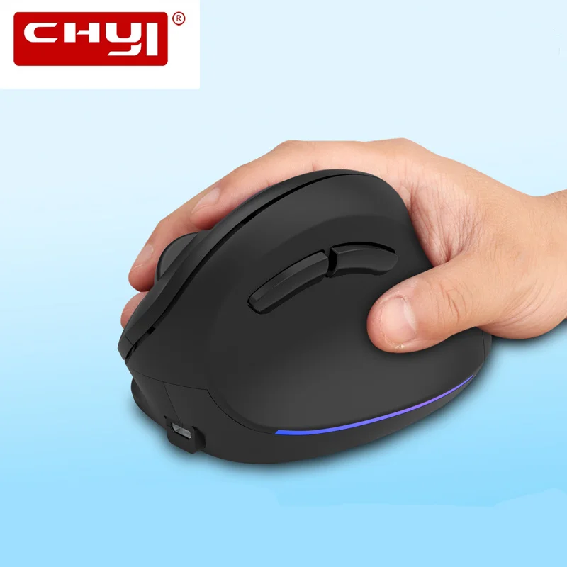 

Ergonomic Vertical Wireless Mouse Rechargeable Computer Gaming Mice 1600 DPI USB Optical 6 Buttons Big Hand Mouse For Desktop PC