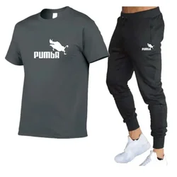 Men's Casual Training Suit Summer Sports Pants T-shirt Two-piece Set of Branded Sportswear Men's Sportswear Set S-2XL