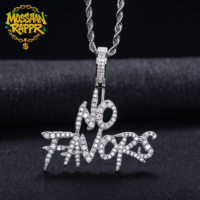 

MossanRappr 2,19cttw Муассанит Iced Out без сувениров Подвеска в виде буквы 14 К Позолоченное ожерелье в стиле хип-хоп Изящные ювелирные изделия Подарки для мужчин