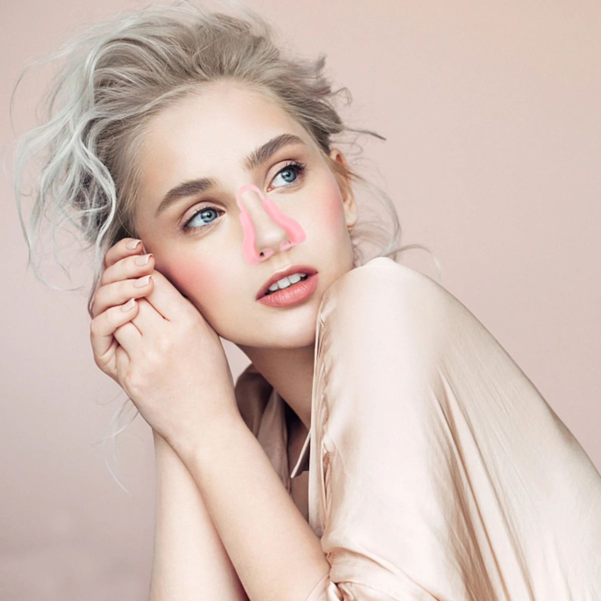 4 قطعة مشبك رفع سيليكون جسر الأنف مستقيم ل تدلى الأنف حتى تشكيل أداة غير الغازية جهاز الجمال نحت الوجه