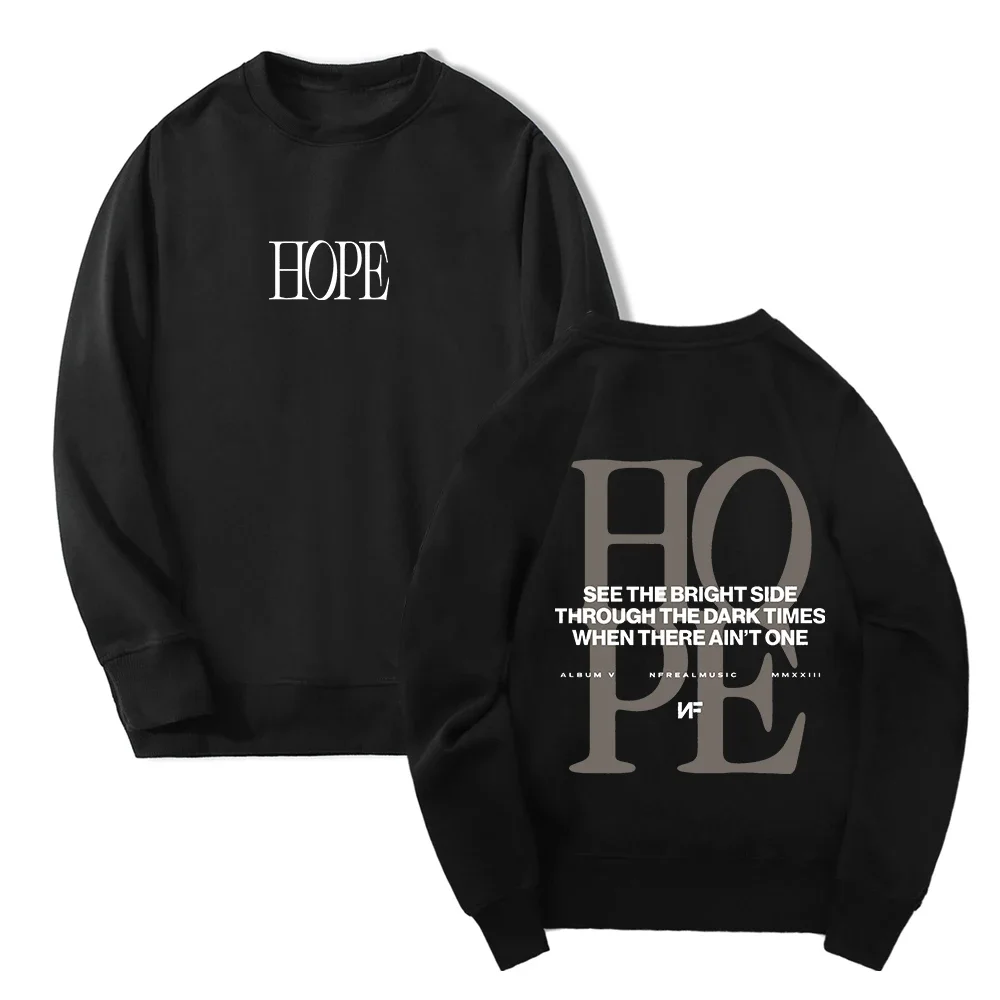 Rapper NF Hope Tour Merch Hoodie kebesaran Pria Wanita kerah O lengan panjang kaus oblong pakaian olahraga kasual Hip Hop