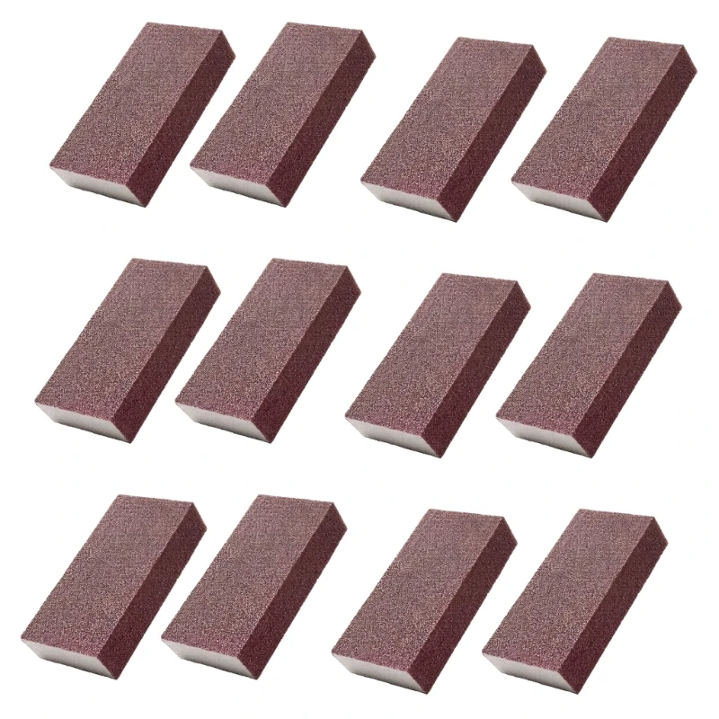 A2UC 6/12Pcs Sanding Sponge Cleaning Sponge Sanding Block Wet Dry Reusable Rust Eraser for Wood Metal Plastic
