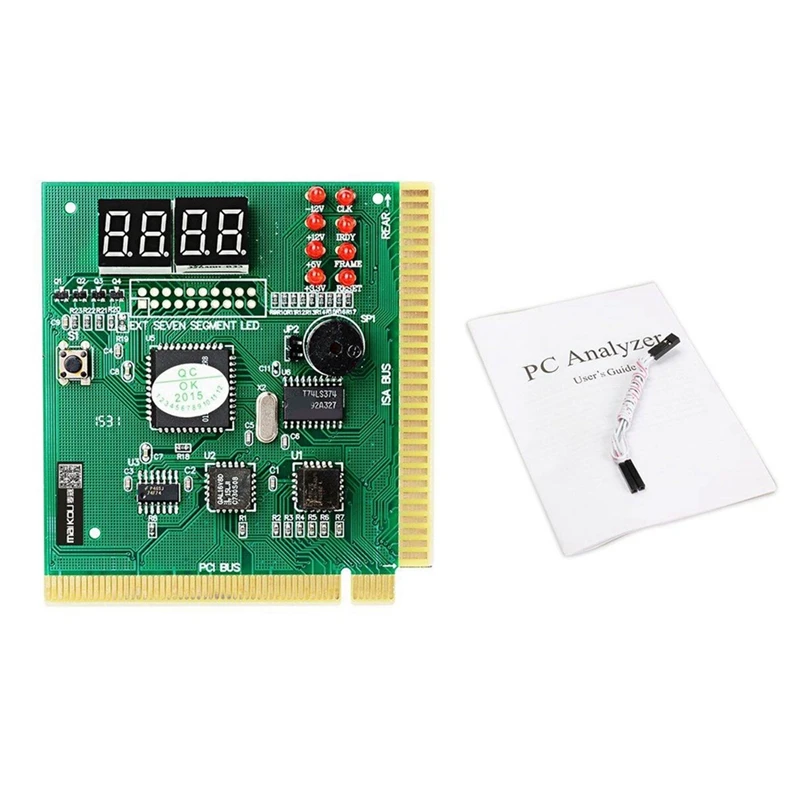 4 Digit PC Analyzer Diagnostic Post Card Motherboard Tester For ISA PCI Bus Mainboard Computer Motherboard Fault Display