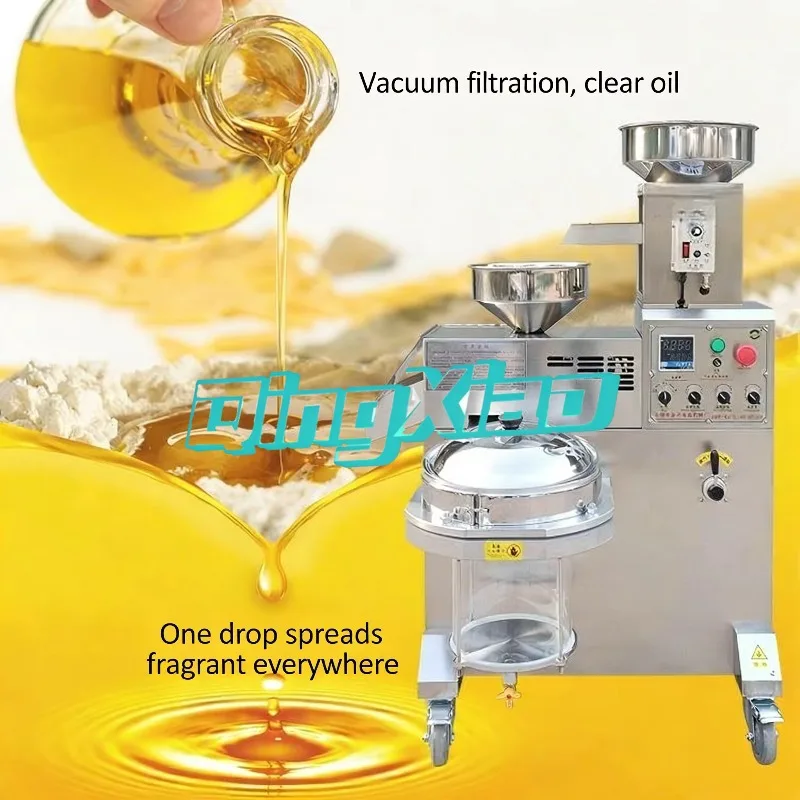 Commercial Automatic Screw Oil Press Multifunctional Stainless Steel Extractor For Peanut Sesame Rapeseed Walnut Processing