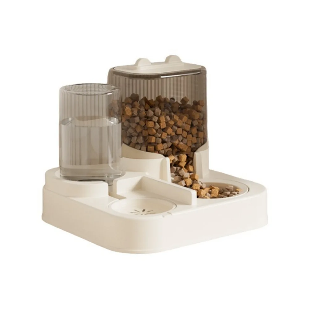 With Food Bowl Cat Automatic Feeder Large Capacity Dry Wet Separation Dog Water Dispense Automatic Pet Food Dispenser Cats