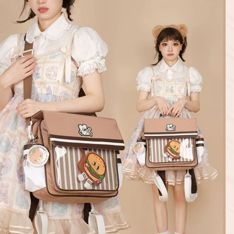 Ita zaini Sweet Lolita Girls School Bag New 3way JK Uniform borse a tracolla per adolescenti Display per tutte le partite popolare Bolsa fuchesi