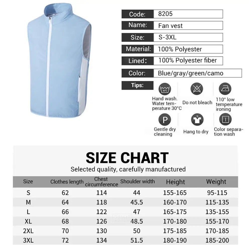 Sommer Fan Weste Jacken Frauen Männer Weste Camping USB Aufladen Klimaanlage Kleidung Kühl weste für hohe Temperatur