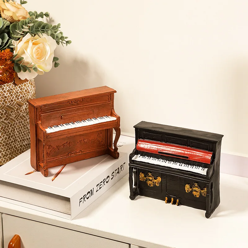 American piano decoration mini musical instrument model TV cabinet Room Bedroom knickknacks Music gift Birthday gift