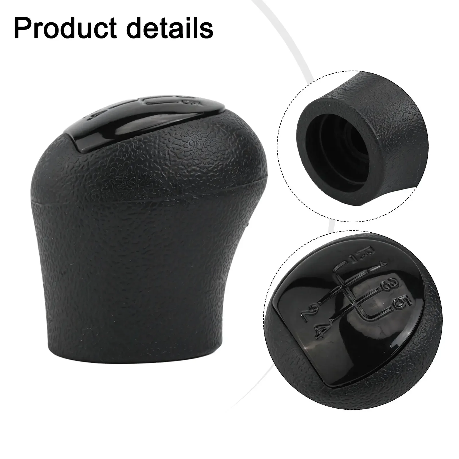 

Car Interior Upgrade BLACK 5 Speed Knob Design For Clio II Modern Aesthetic OEM Numbers User-Friendly Installation
