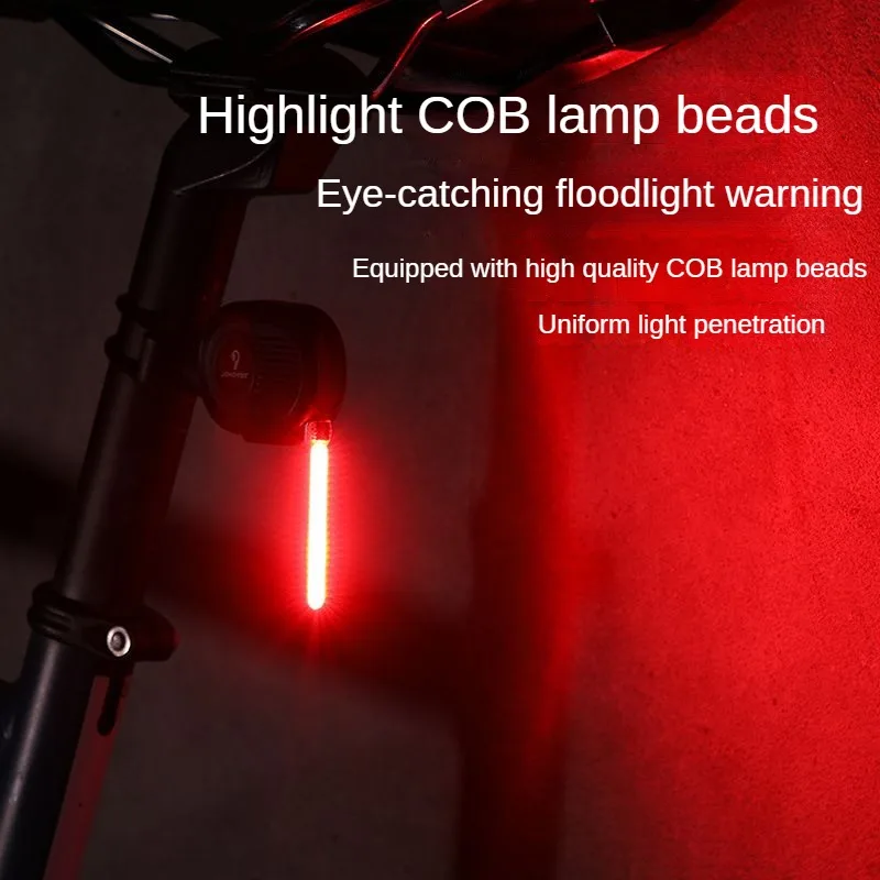 Bicycle rear light ride taillight warning safety light waterproof USB charging creative taillight mountain road car accessories