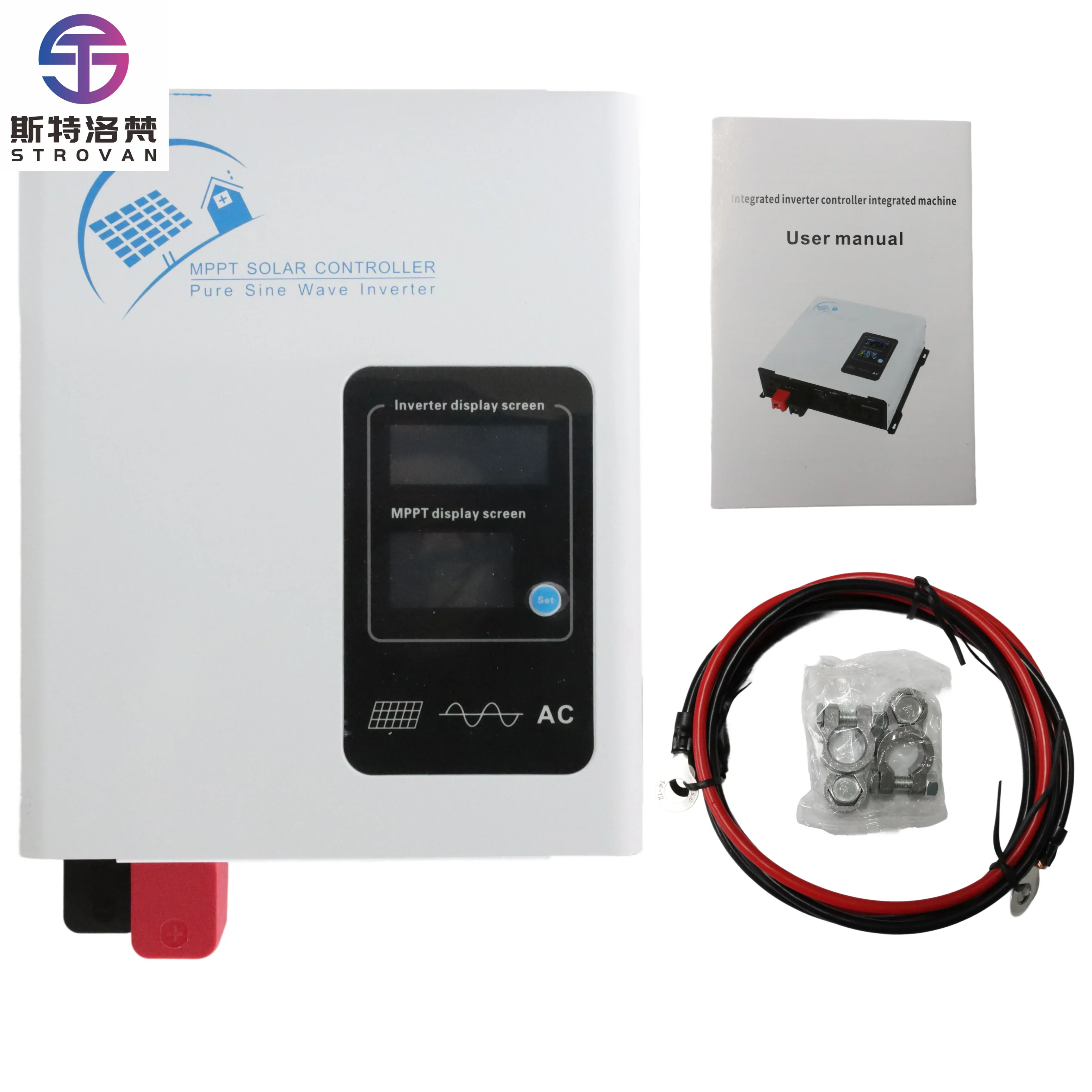 

1300W 12V/24V/48V to 110V/220V Hybrid Inverter Pure Sine Inverter Off Grid Solar Inverter with 30A MPPT Solar Controller