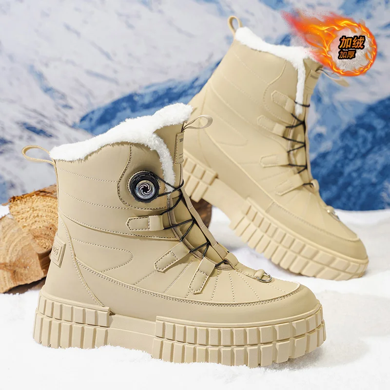 

Men's Winter Boots Thermal Waterproof | Non-Slip Snow Shoes | Plush Lined Sneakers | Outdoor Hiking Boots for Men