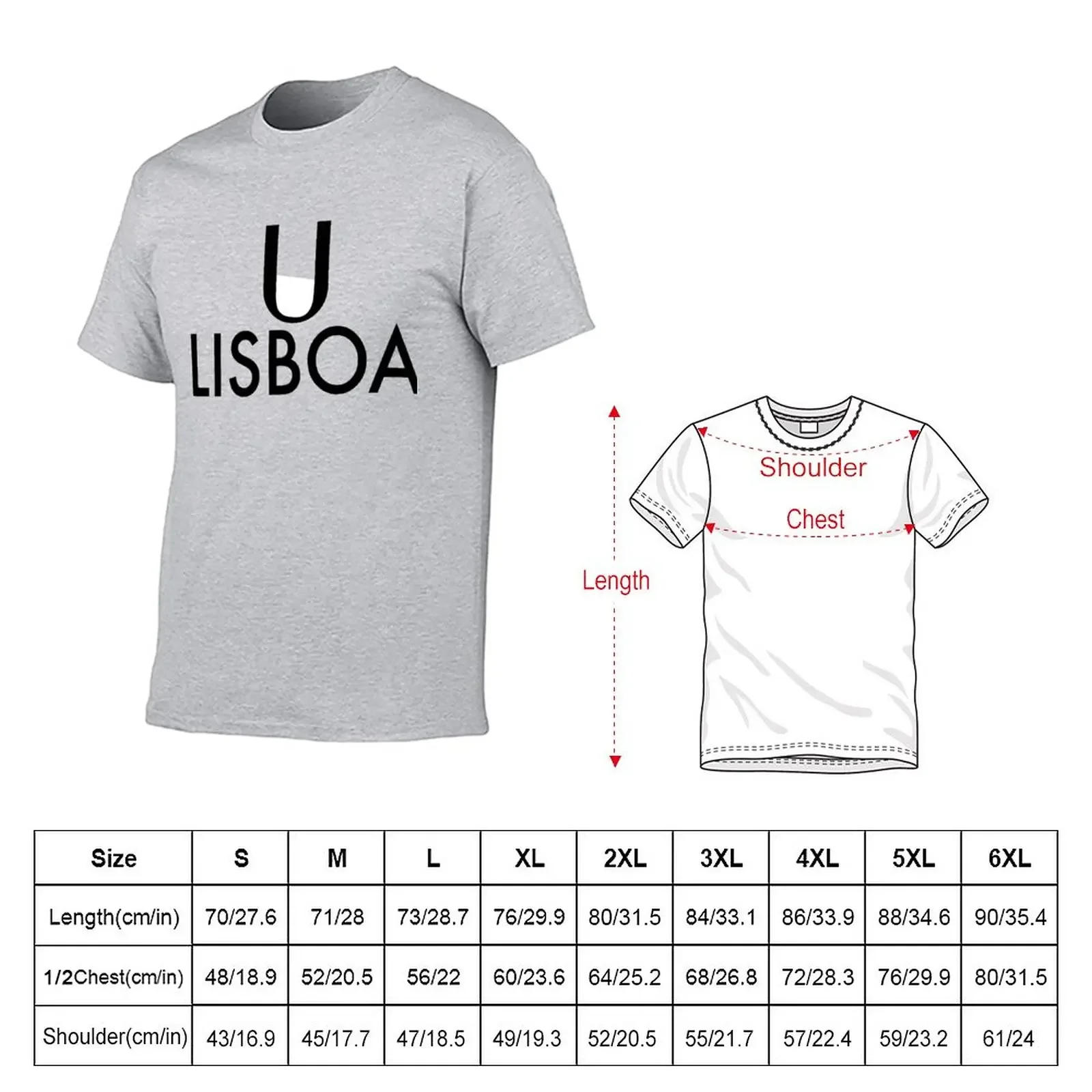 Universidade de Lisboa T-Shirt kawaii clothes tees funnys fitted t shirts for men