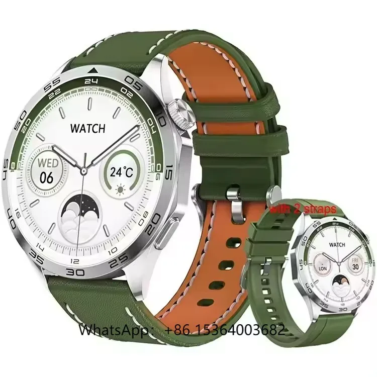 

2024 Outdoor Sports Smart Watch 1.43 Inch Amoled NFC BT Call Blood Pressure Monitoring IP68 (IP67) Fashionable Square Leather