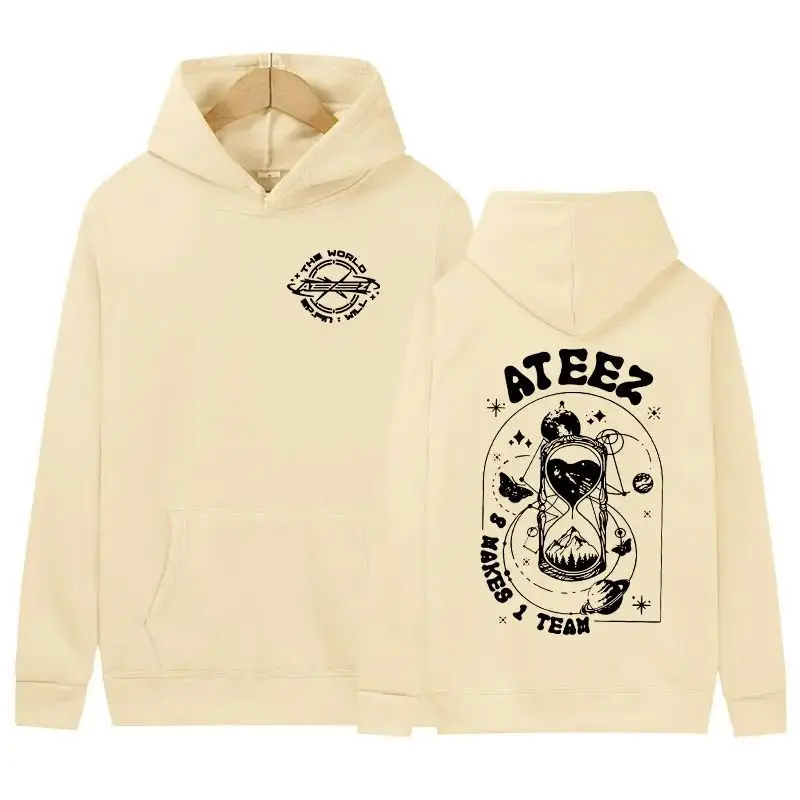 هوديي كوري كبير الحجم للرجال والنساء ، teez Fin Wjll ، ألبوم الحفلات الموسيقية ، الهيب هوب ، ملابس Kpop ، البلوز ، Y2K ، البلوز الكاجوال ،