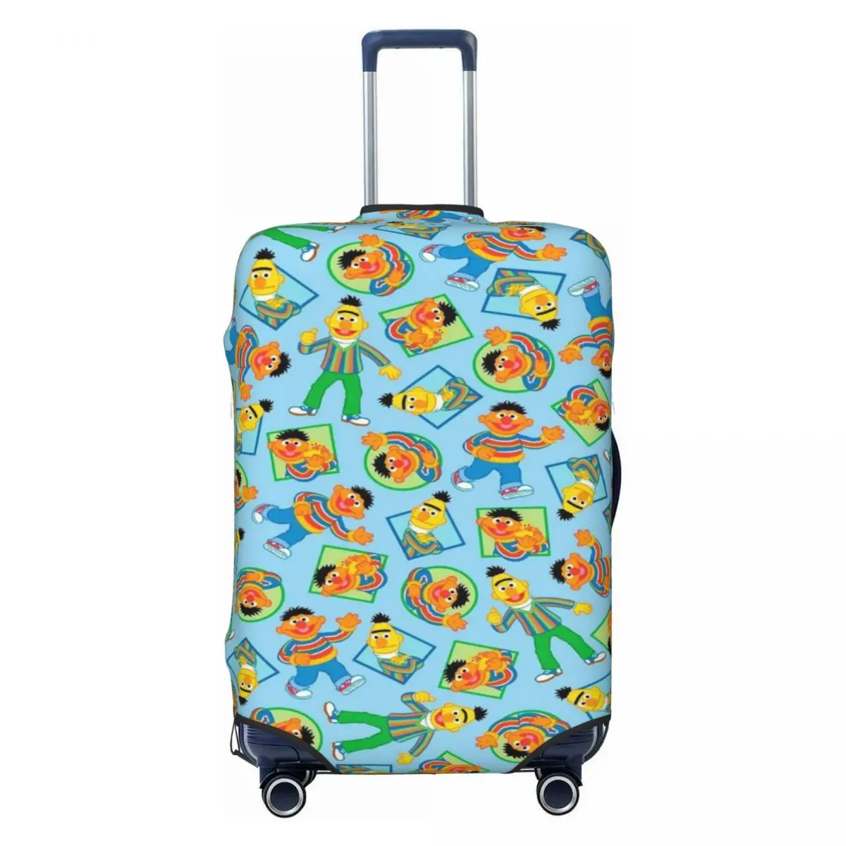 

Custom Cookie Monster Television Programs Luggage Cover Protector Funny Travel Suitcase Protective Cover for 18-32 Inch