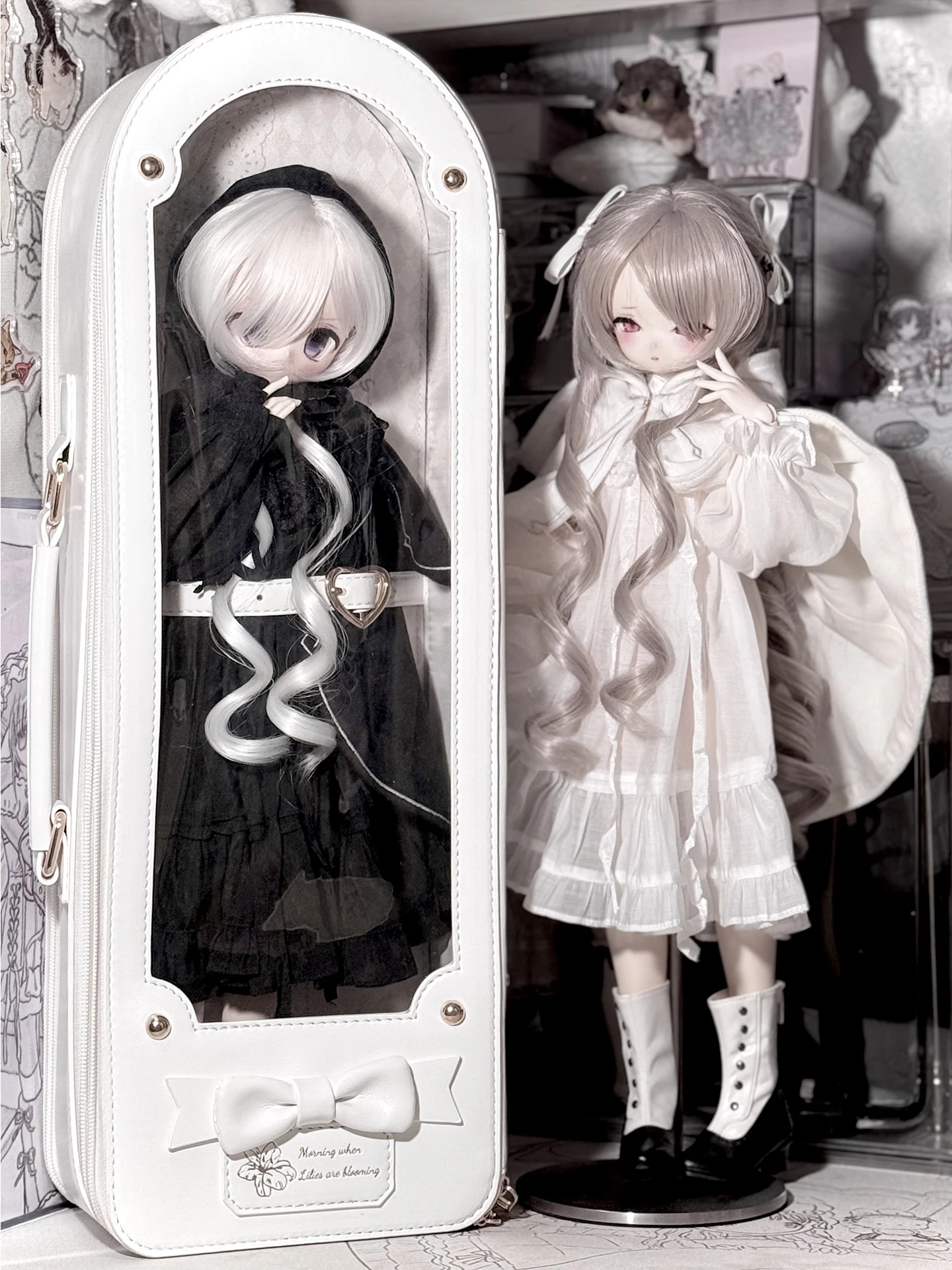 الأصلي الجديد Y2k 4 نقاط Bjd دمية طفل حقيبة الطلاب لطيف دمية حقيبة تجميع المحمولة Crossbody الكتف Bjd حقائب كتف