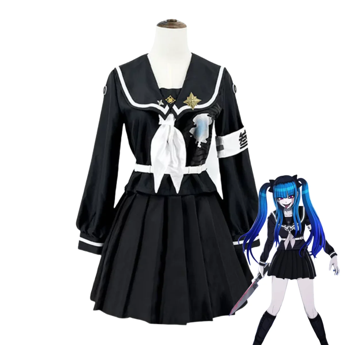 

Игра The Hundred Line-Оскар Обороны-Амимия Дарми Косплей Костюм Японский JK Школьная форма Женский сексуальный костюм кампуса