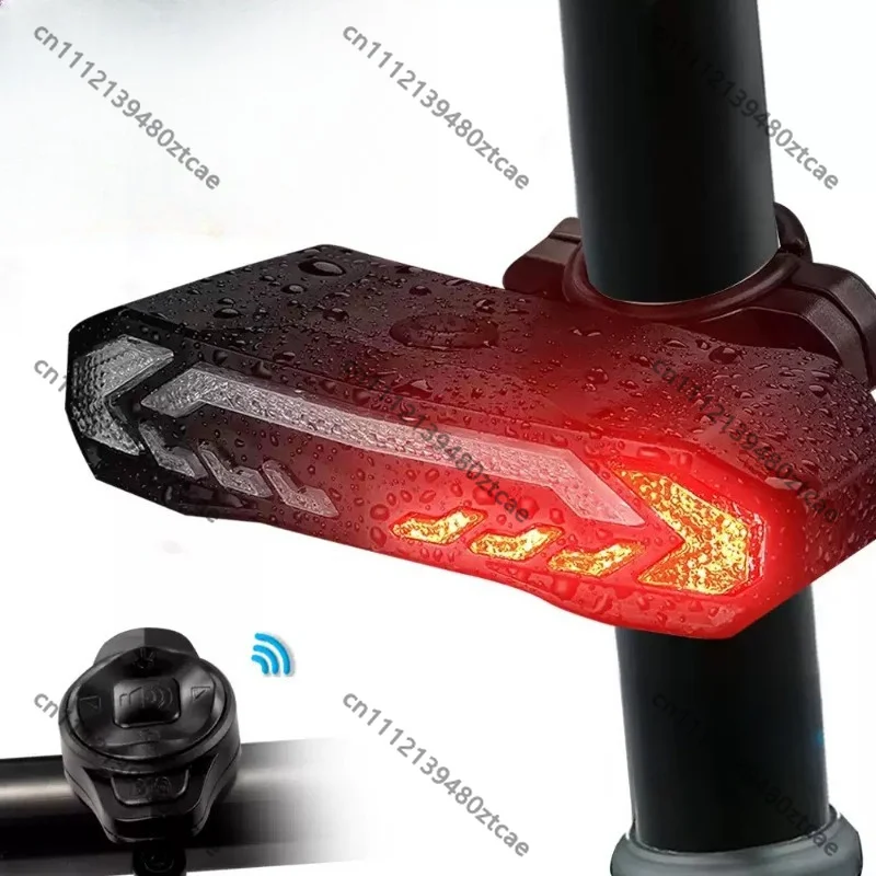 Mountain Bike Multi-purpose Anti-theft Security Alarm, Vibration Trigger Alarm Device with Rear Tail Light and One-Click Find