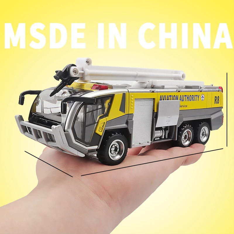 

Детский пожарный автомобиль, игрушечный сплав, звуковой и легкий автомобиль, инженерная машина для мальчиков, детский автомобиль с откатным механизмом, модель спасательного автомобиля