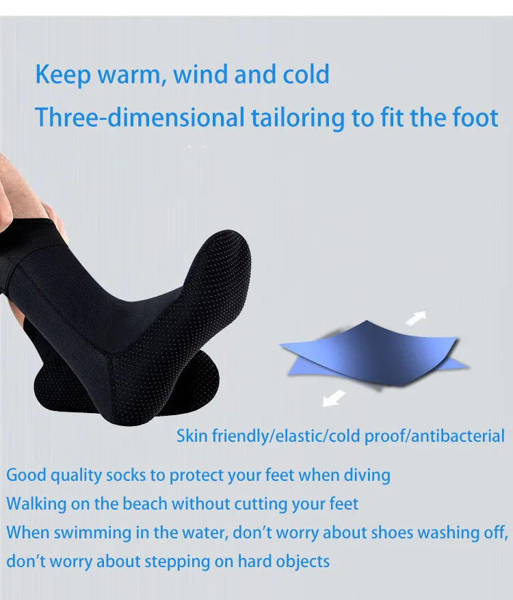 Tauchhandschuhe, Socken, Kopfbedeckungen, Tauchausrüstung, verschleißfest, verhindern Durchbruch und hält warm, Strandkämmen, Schutzausrüstung – Detail 22