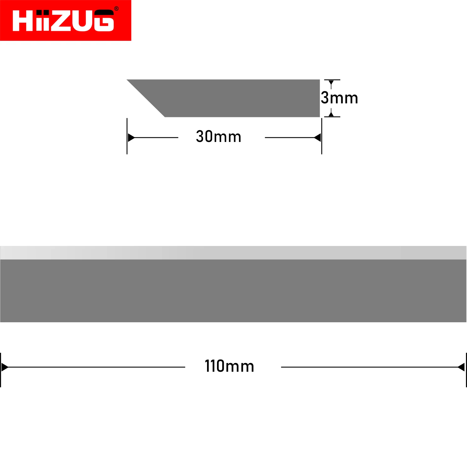 110mm × 30mm × 3mm 대패 블레이드 나이프, 110mm 커터 헤드, 서페이서 대패 조인트, HSS TCT 3 개