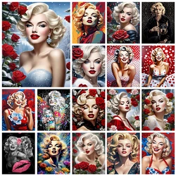 5D DIY Marilyn Monroe Square Diamond Painting Kit Cross Embroidery Handmade Mosaic Art Gift