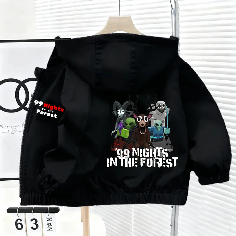 

99 Nights in The Forest Kid Outdoor Jackets Boy Sweatshirt Coat Windbreaker Baby Autumn Winter Zip Jacket Girl Clothes Gift