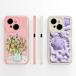 Tecno Spark Go 1 용 휴대폰 케이스, 예쁜 산악 우주 비행사 액체 실리콘 보호 후면 커버, Tecno SparkGo1 Funda Capa