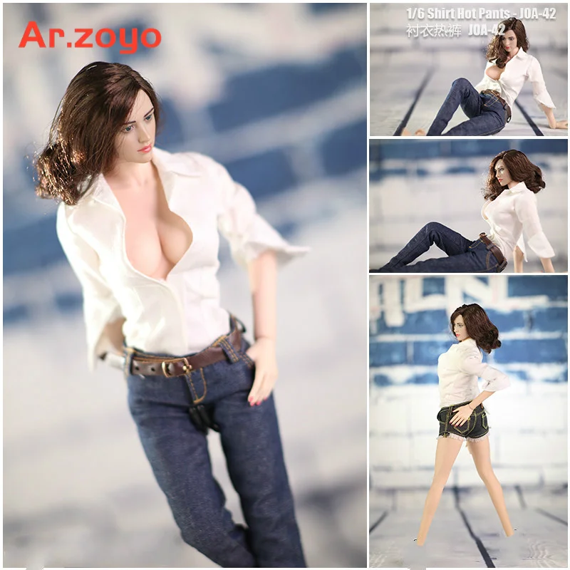 

1/6 JOA-42 Female Shirt Accessories Sexy Shirt Jeans/Skirt Suit Fit For TBL 12" Doll Action Figure Doll