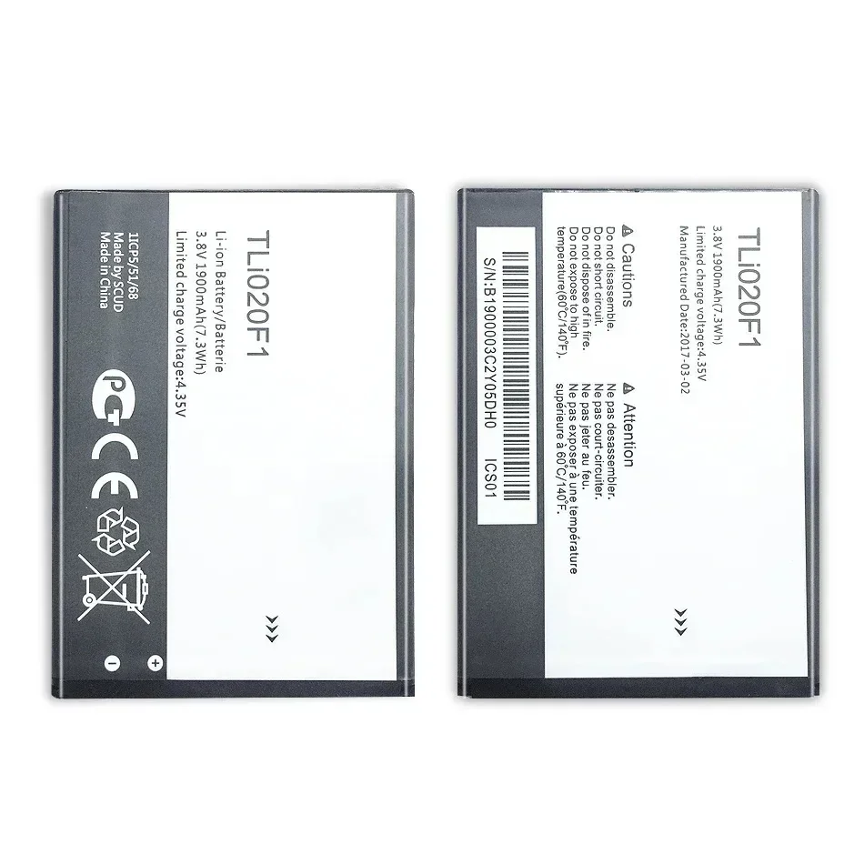 TLi020F1 Battery For TCL J720 J720T J726T J728T for Alcatel one touch pop 2 5042d C7 OT 7040 7040D