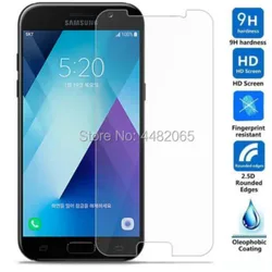 for samsung galaxy a5 2017 tempered glass 9h front guard protective film lcd screen protector hd on for a520f a520 saver shield