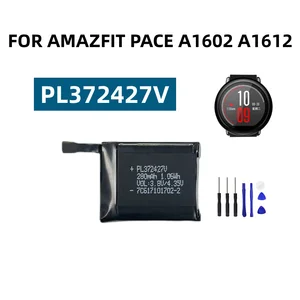 بطارية ليثيوم أيون بوليمر قابلة لإعادة الشحن ل Amazfit PACE ، PL372427V ، A1602 ، A1612 ، 372427V ، أدوات مجانية أفضل 12 بطارية Amazfit Pace مبيعا - رقم 10