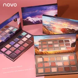 NOVO Reed Glacier eye shadow ins Super Hot Student Affordable Waterproof Pearlescent Pumpkin Earth Color eye shadow Plate