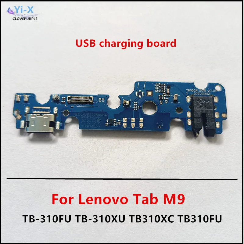 1pcs USB Charging Port Board Dock Connector Charger Flex Cable Replacement Part For Lenovo Tab M9 TB-310FU TB-310XU TB310XC
