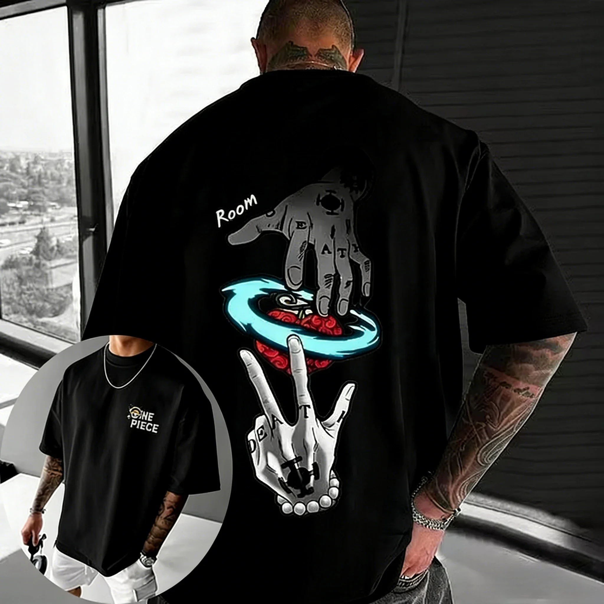 

Летняя футболка для родителей и детей в стиле аниме ONE PICE, 2026, мужская и женская модная новая уличная свободная повседневная футболка в стиле хип-хоп с короткими рукавами