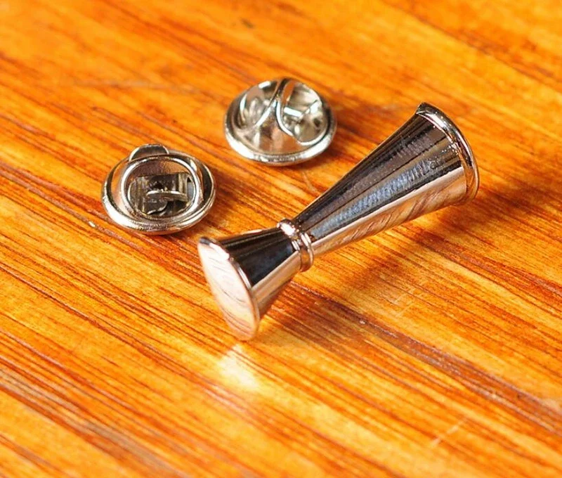 Bartender Personality Badge Brooch Shaker Pin Jigger Pins