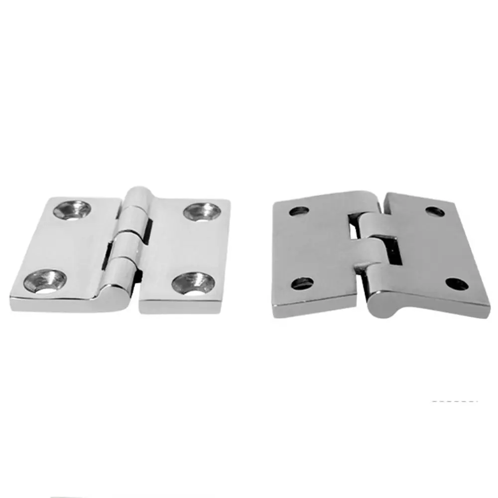 

38/40/50mm Stainless Steel Butt Hinge Solid Cast with 4 Holes Square Casting Hinge Heavy Duty Mirror Polish