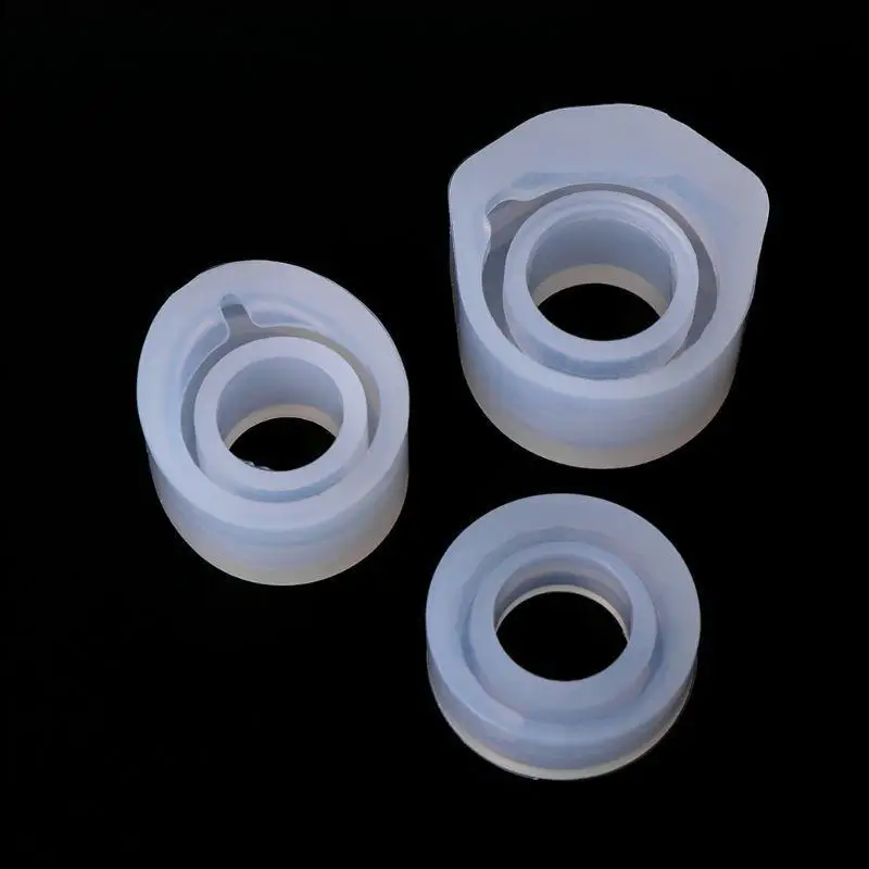 31BB 1 Set Epoxy Resin Silicone Mold Ring Molds 3 Sizes Dropper DIY Jewelry Rings