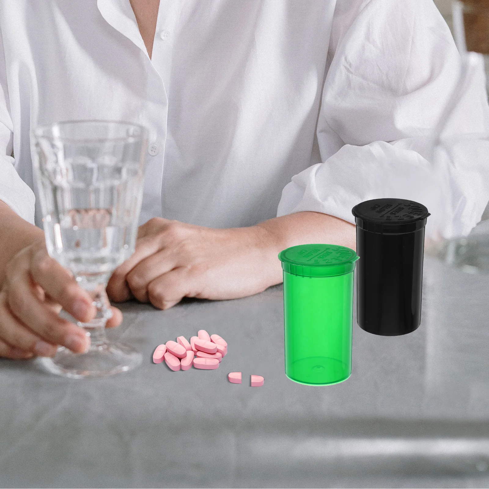 10 pezzi scatola per medicinali trasparente mini portapillole sigillato impermeabile esterno portatile piccolo contenitore per pillole portachiavi clip da viaggio