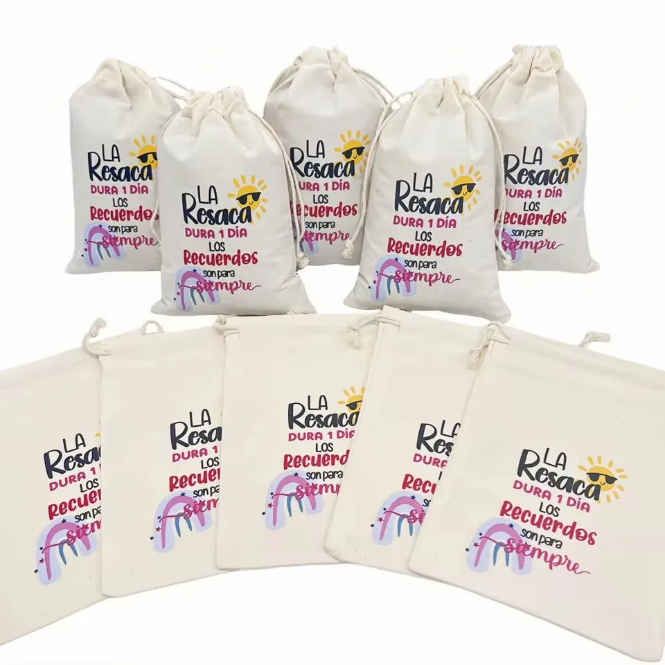 10 Bolsas Nuevas para la Resaca de Boda Española, Bolsa de Almacenamiento para la Resaca de Fiesta, Bolsa de Regalo, Bolsa de Devolución, Kit de Recuperación Anti Resaca