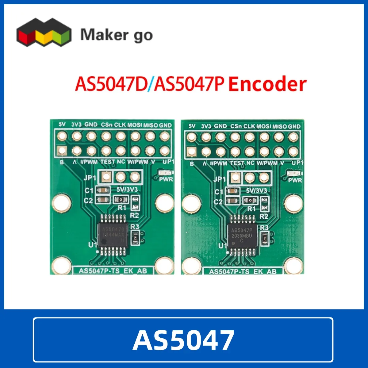 AS5047D AS5047P Encoder Adapter Board SimpleFOC Doggo Magnetic Encoder SPI ABI Pulse Width Modulation