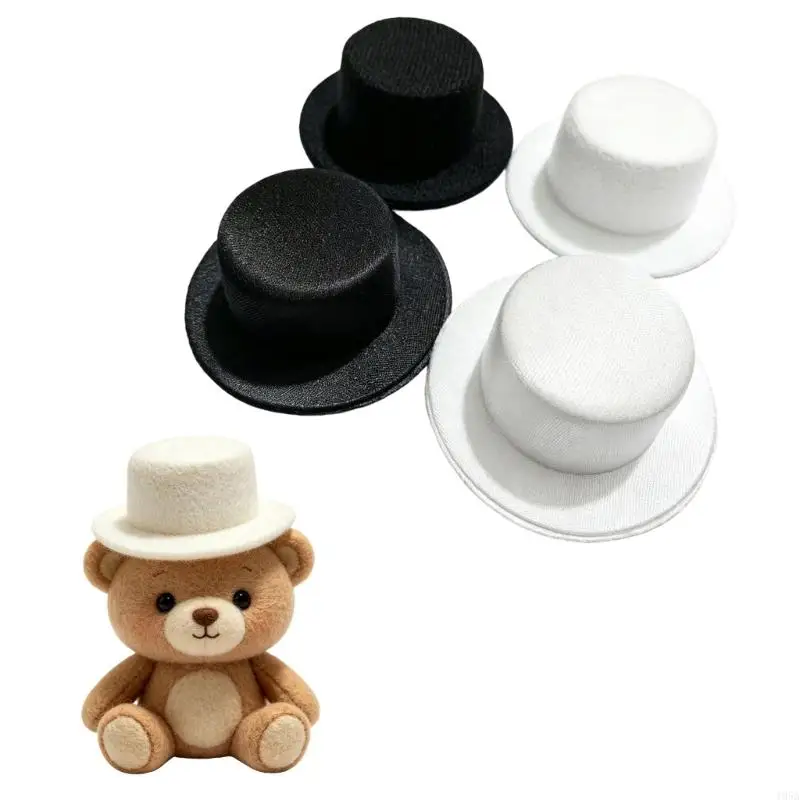 Mini Hat Craft Embellishment for Handmade Pet Costume Display Work, Small Cap Sewing Accessory for Doll Outfit Project Styling