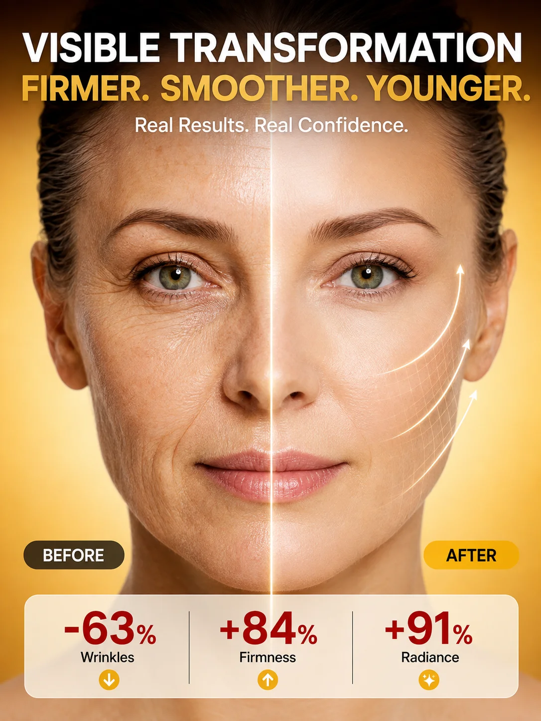 Anti Aging Facial Serum Peptide Collagen Essence Wrinkle Care Skin Firming Moisturizing Repair Serum Daily Face Skincare